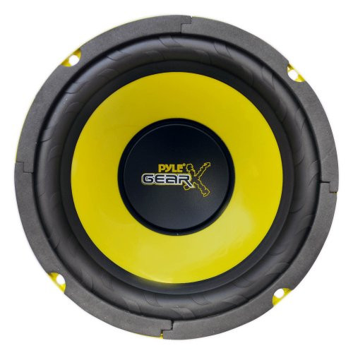 Pyle PLG64 6.5'' 300W Mid Bass Woofer Audio Speaker (Yellow/Black, Single)
