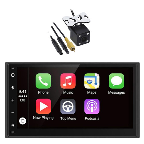 Blaupunkt MONTECARLO750 6.75" Double DIN Touchscreen Bluetooth AM/FM Stereo Receiver with Rear View Back-up Camera