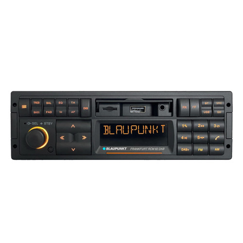 Blaupunkt FRANKFURT 90's Retro Classic Single DIN Bluetooth USB/AUX AM/FM Radio Stereo Receiver