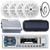Pyle PLMRB29W Marine Boat MP3 AUX USB Bluetooth Media Radio 4 X Speakers Amp Pkg