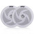 2 Pair (Qty 4) of Pyle PLMRS5W 5.25" 180 Watt Max Power 2-Way Waterproof Low-Profile Slim Style Marine Audio Speakers (White)