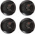 4x Pyle PLMR60B 6.5" 150W Peak Dual Cone Waterproof Stereo Boat Audio Speakers