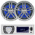 Pyle PLRMR23BTW Single DIN Marine Bluetooth USB/AUX MP3 Player AM/FM Radio In-Dash Stereo Receiver, 2x Enrock EM265C 6.5" 180 Watt Max 2-Way High-Performance Boat Audio Charcoal Speakers
