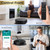 Smart Robot Vacuum and Mop Combo, 2000Pa Suction, App Control, 4 Cleaning Modes, Anti-Fall Sensors, Multi-Surface Cleaning, Self-Charging, Ideal for Pet Hair, Soft and Hard Floors, Black