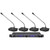 Pyle Pro PDWM4700 UHF 4-Channel Professional Wireless  Desktop Conference Microphone System with Selectable Frequency