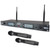 Professional Rack Mount Dual 2.4G  Wireless Handheld Microphone System