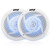 Pyle PLMRS63WL.5 6.5" 240 Watt Max Power Low-Profile 2-Way Waterproof Blue LED Boat White Audio Speakers (Pair)