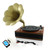Pyle PNGTT12RBT Vintage Classic Bluetooth Turntable Gramophone Phonograph Vinyl Record Player, Vinyl-To-MP3 Recording