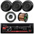 JVC KDR480 Car Radio USB AUX CD Player Receiver - Bundle Combo With 4x Kenwood KFC1665S 6.5" 2-Way Black Car Coaxial Audio Speakers + Enrock 50 Ft 18 Gauge Wire