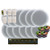 12x Pyle Pro PDIC61RD 6.5'' 200 Watt Max Power 2-Way In-Ceiling Speakers, 6x Wall Mount Impedance Matching Vertical Sliding Volume Control, 6-Channel High Power Stereo Speaker Selector, Speaker Wire