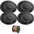 2 Pairs (QTY 4) of Kenwood KFC-S6966 3-Way 6x9 Inch 400 Watts Peak Power Flush Mount Car Audio Speakers and Enrock Audio 16-Gauge 50 Foot Speaker Wire