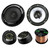 2 Pair Car Speaker Package Of 2x Kenwood KFC-1665S 6 1/2" Inch 2-Way Audio Coaxial Speaker + 2x KFC-ST01 1" Inch 160-Watt Black Dome Tweeters Bundle With Enrock 16g 50 Ft Speaker Wire