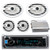 Kenwood KMRD368BT MP3/USB/AUX Marine Boat CD Player Receiver Bundle Combo With 2x MB-Quart NKF116 6.5" Inch 200W Coaxial Speakers + 2x NKF692 6x9" 260W White Speakers + 400-Watt 4-Channel Amplifier