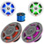 2x JBL Club 82 8" 450 Watt Max Power 2-Way High-Performance Marine RGB LED Speakers with White and Gray Grilles, 2x 6.5" 300W Max Power 2-Way RGB LED Gray Boat Speakers, 50 Feet 16 Gauge Speaker Wire