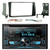 Kenwood DPX302U Double 2 DIN CD Receiver with Front USB & Aux Inputs, Sirius XM, Metra 70-1761 Radio Wiring Harness For Toyota 87-Up, Metra 95-8204 Double DIN Installation Kit for 2003-up Toyota Corolla Vehicles