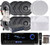 Pyle KTHSP690 4 Pairs of 200W 6.5" In-Wall / In-Ceiling Stereo White Speakers w/ 300W Digital Home Stereo Receiver w/ USB/SD/AUX Input, Remote w/ 4 Channel High Power Stereo Speaker Selector, 4 Volume Controls & 250 ft. Wire