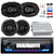 JVC KD-X38MBS Single DIN Marine MotorSports Bluetooth USB/AUX LED AM/FM SiriusXM Ready Stereo Receiver, 2x 6x9" 360W Max 3-Way Speakers, 2x 6.5" 240W Max 2-Way Speakers, 4-Channel Amplifier W/Kit