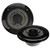 3 Pairs Of Magnadyne WR85B 6 1/2" Inch Waterproof 80 Watt Marine Boat Hot Tub Shower Outdoor Speakers With Black Grill,