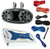 Marine Speaker And Amp Combo: Kicker KMT674 6.75" 300 Watt Marine/Boat Dual Mounting Wakeboard Tower Speakers Bundle Combo w/ 6 Channel 2000w Bluetooth Marine Amplifier + 8 Gauge Amp Installation Kit