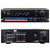Technical Pro RX504 1500-Watt - 2-Channel - Integrated Amplifier & Pre-Amp Stereo Receiver Amp Bundle Combo With 4x Enrock EKMR408B 4" Inch 200-Watt 3-Way Black Box Speakers + Enrock 100Ft 18g Wire