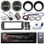 Pioneer DEH150MP Stereo Receiver Bundle + 2 Kicker 6.5" Speaker + Motorcycle Speaker Adapters + Class D Amplifier W/ Amp Kit + Dash Trim Kit + Handle Bar Conroller for 98-13 Harley's + Enrock Antenna