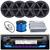 JVC KD-T92MBS Single DIN Marine MotorSports Bluetooth USB/AUX CD Player AM/FM Radio Stereo Receiver, 4x 6.5" 100 Watt Max Power 2-Way Speakers, 4-Channel Amplifier, 22" Radio Antenna, Speaker Wire