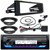 JVC KD-X38MBS Single DIN Marine Bluetooth USB/AUX AM/FM SiriusXM Ready Receiver, Stereo Installation Kit, Mounting Ring Adapter for 6.5" to 6.75" Speakers, Handlebar Control Interface, Radio Antenna