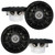 2 Pairs Of Magnadyne WR6LB 6 1/2" 6.5 Inch 2-Way Waterproof AquaVibe Boat Marine Hot Tub Shower Outdoor Speaker with Black Grill