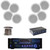 8" 300W In-Ceiling Speaker System,AM/FM DVD USB Receiver,Speaker Selector,Wiring