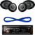 Pioneer DEHS6000BS CD/MP3 Bluetooth Receiver Aux Input USB Multicolor Illumination With Remote, Kenwood KFC-1665S 6 1/2" Sport Series 2-Way Flush Mount Coaxial Car Speakers, Kenwood 6X9" 3-Way Speaker 550W, 14 Gauge 50 Foot Speaker Wire