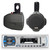 2x Black Water-Resistant 6.5" 200 Watt Wake Board Tower Speakers, Pyle PLMRB29W Bluetooth In-Dash AM/FM Radio Stereo USB AUX Headunit Receiver