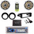 Harley Install FLHT DIN Kit, Bluetooth Stereo, 300W Amp, 6.5" Speakers, Adapters
