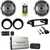 Polk 6.5" Speaker Set,Bluetooth Amplifier,98-2013 Install FLHX FLHT Kit,XM Tuner