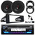 JVC KD-T92MBS Single DIN Marine MotorSports Bluetooth USB/AUX CD Player AM/FM Radio Stereo Receiver w/Install Kit, 2x 6.5" 225W Max 2-Way Speakers w/Adapters, Handlebar Control Interface (98-13 HD)