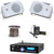 5" Mini Box 500W Speakers, Bluetooth Amplifier, Lavalier Mic Set, Speaker Wire