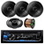 JVC KD-RD87BT Bluetooth iPod Android USB/MP3/WMA CD Player Stereo Receiver, Pioneer 6.5" 2 Way Speakers 250W, Enrock Audio 16-Gauge 50 Foot Speaker Wire
