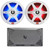2x JBL Club 82 8" OEM Replacement 450W Max Power 2-Way High-Performance RGB LED Marine Speakers w/ White and Gray Grilles, Infinity M704A 4-Channel Weather-Resistant High-Performance Compact Amplifier