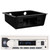 Pyle PLMRB29W2 Single DIN Marine Bluetooth USB/AUX MP3 Player AM/FM Radio Stereo Receiver, Fully Encloses Under Dash Stereo Installation Kit