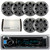 Kenwood KMR-D368BT Marine Boat Yacht CD MP3 Bluetooth Stereo AM/FM iPod iPhone Radio Player, Pair Kicker 41KM44CW 4" 2-Way KM Series 4-Ohm Coaxial Marine Speakers, Kicker 40KXM400.4 4-Channel 400 Watts Marine Amplifier