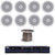 4 Channel Pyle Speaker Selector, 8" In-Ceiling  300W 2Way Speakers, Speaker Wire