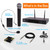 Pyle Wireless Microphone System with Belt Pack Transmitter, Handheld, Lavaliere, Headset Mics