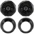 One Pair (QTY 2) Of Kicker 43DSC6504 6.5" 240 Watt Max Power 2-Way 4-Ohm Coaxial Speakers, 2x Speaker Mounting Ring Adapter for 6.5" to 6.75" Speaker Fits 1998-2013 Harley Davidson Touring Models