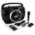 Pyle Bluetooth PA System Karaoke BoomBox Speaker High Power Ligh Weight , Built-in Rechargeable Battery, Wireless Microphone, Recording Ability, MP3/USB/SD/FM Black (PWMA245BT)