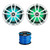 One Pair (QTY 2) Of Infinity Reference 622MLW 6.5" 225 Watt Peak Power Waterproof Marine Coaxial RGB LED White Speakers, 16 Gauge 50 Feet Speaker Wire