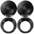 One Pair (QTY 2) Of Pioneer TS-G1620F 6.5" 300 Watt Max Power 2-Way Coaxial Speakers, 2x Speaker Mounting Ring Adapter for 6.5" to 6.75" Speaker Fits 1998-2013 Harley Davidson Touring Models