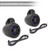 Pyle PLMRLEWB47BB 4" 300 Watt Max Power Waterproof Bluetooth Boat Wakeboard Black LED Tower Speakers (Pair)