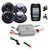 Boat Outdoor Bike Offroad Safe Black Speakers, iPod MP3 Input 4Channel Amplifier