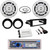 Bluetooth USB CD Radio, FLHX DIN Kit, 6.5" Speakers/Adapters, Antenna, 400W Amp