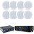 Pyle PT390AU 300 Watt Digital Home Stereo Receiver System with USB/SD Memory Readers, 8x Pyle 8" In-Ceiling 250W Speakers, 4-Channel Stereo Speaker Selector