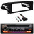 JVC KD-T925BTS Single DIN Bluetooth USB/AUX CD Player LED AM/FM Radio SiriusXM Ready Amazon Alexa Stereo Receiver, Single DIN Stereo Installation Kit for select 1998-2013 Harley Davidson Motorcycles